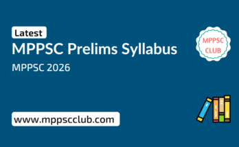 MPPSC Prelims Syllabus 2026