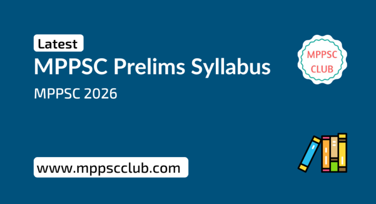 MPPSC Prelims Syllabus 2026