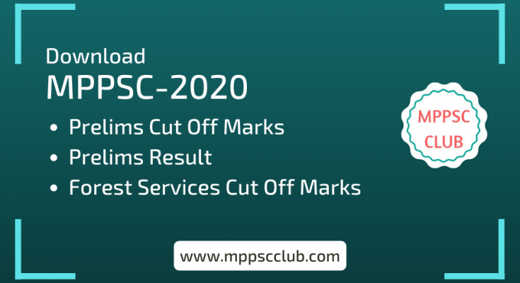 mppsc 2020 prelims cut off marks list